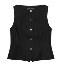 Zara Waistcoat Ladies UK Size L Black Fitted ZW Collection £59.99