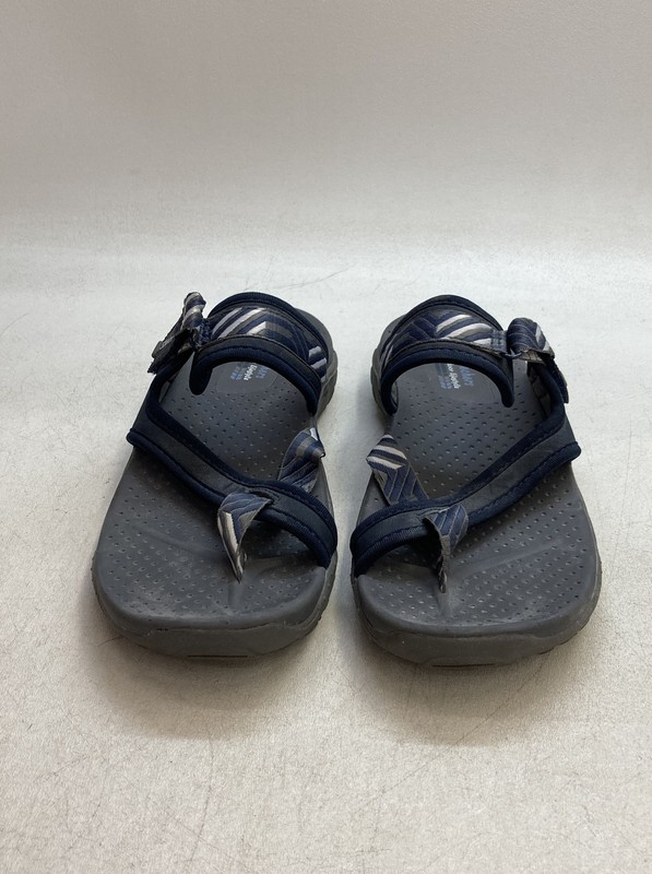Skechers Reggae Outdoor Lifestyle Navy Blue Strappy Sport Sandals Women's Size 9