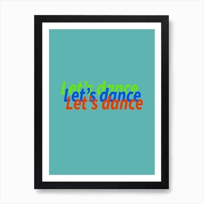Lets Dance Kunstdruck gerahmtes Wandbild Poster Leinwanddruck Bild