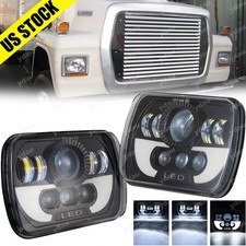 2X LED Headlights High/Low Beam For International 5900i 9200 9400 9900 7300 7400