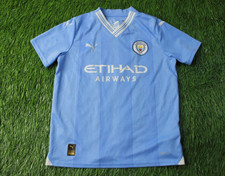 MANCHESTER CITY 2023/2024 FOOTBALL SHIRT JERSEY HOME PUMA ORIGINAL SIZE YOUNG M