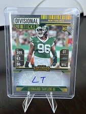 2024 Panini Contenders Divisional Ticket Leonard Taylor III Rookie Auto /99