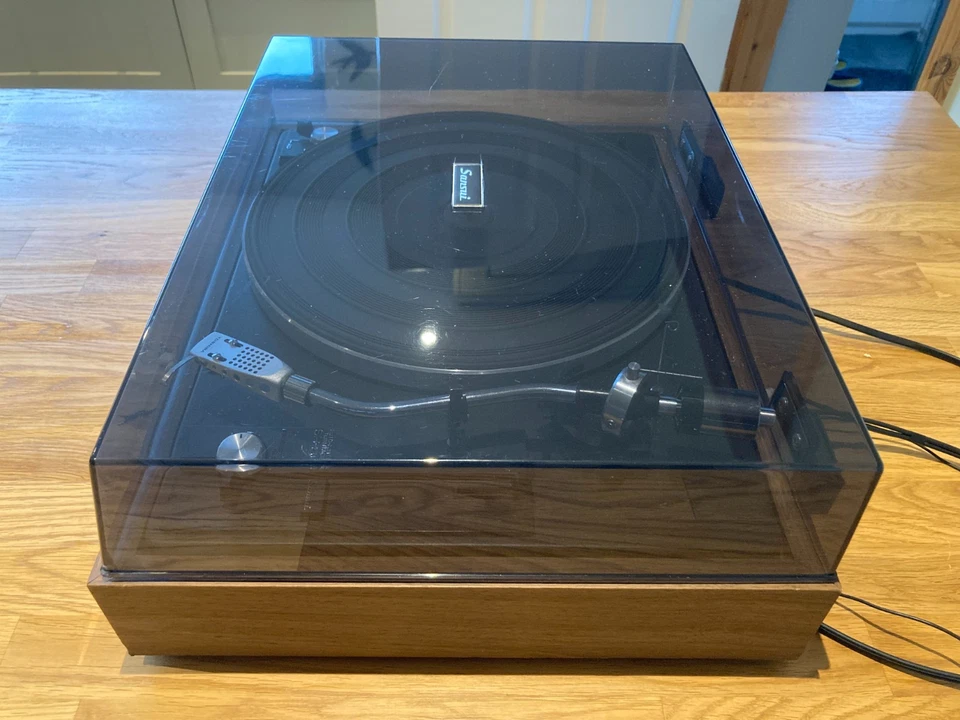 SANSUI SR-212 BELT DRIVE SEMI-AUTO TURNTABLE 33/45RPM 110-240V VGC GWO - Image 3 of 4
