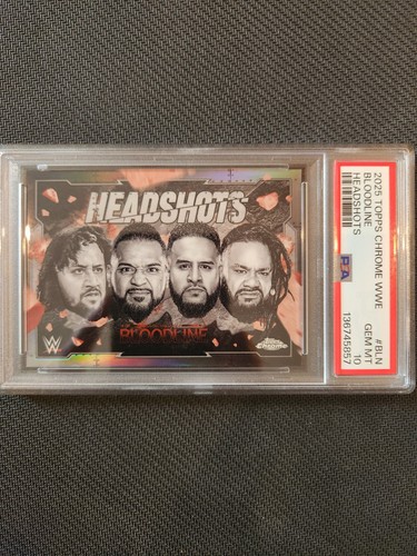 2025 Topps Chrome WWE - Bloodline - Headshots #BLN PSA 10
