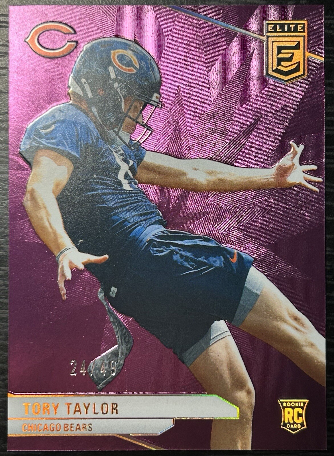 /49 Tory Taylor - 2024 Panini Donruss Elite NFL RC Purple Chicago Bears #101