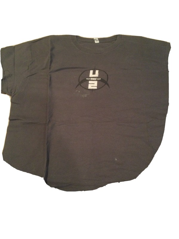 U2 360 Tour  Gillette T-Shirt, Sz (see description) , Color gray, Gently Used!