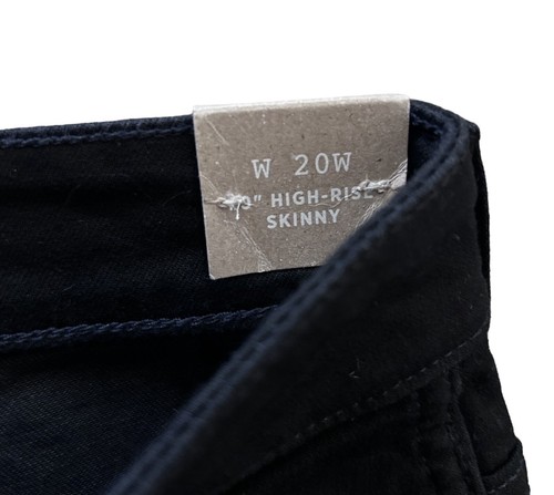 Madewell Women's Jeans 10" High Rise Skinny Black Plus Size 20W Magic Pockets - Picture 5 of 13