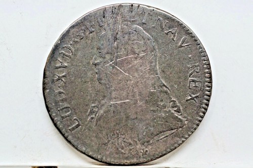 1731 K (Bordeaux mint) France 1 Ecu Louis XV silver coin