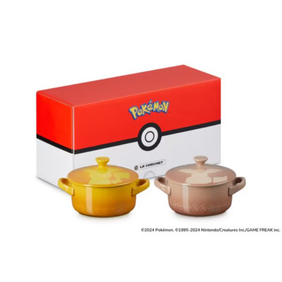 tomo様おまとめ【新品未使用品】LE CREUSET ミニウォク　6個セット Le Creuset Pokemon Collection Mini Cocotte 2pcs Pikachu Eevee Set