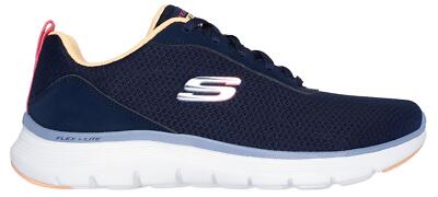 Skechers Flex Appeal Navy Multi Trim Womens Trainers
