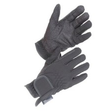 Adults Water Resistant Gloves All Weather Horse Riding Black - XLarge - Shires