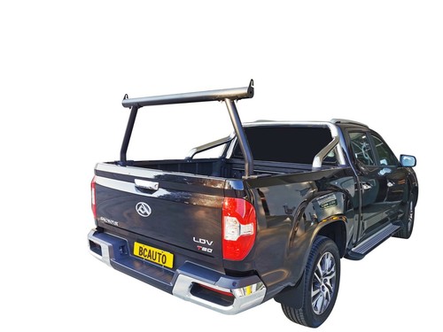 3'' Black Steel Ladder Rack Tub for LDV T60 Max 2021-24 150kg Loading ...