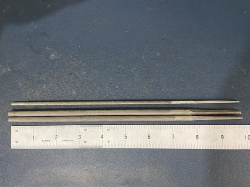 3 Vintage Sandvik round files