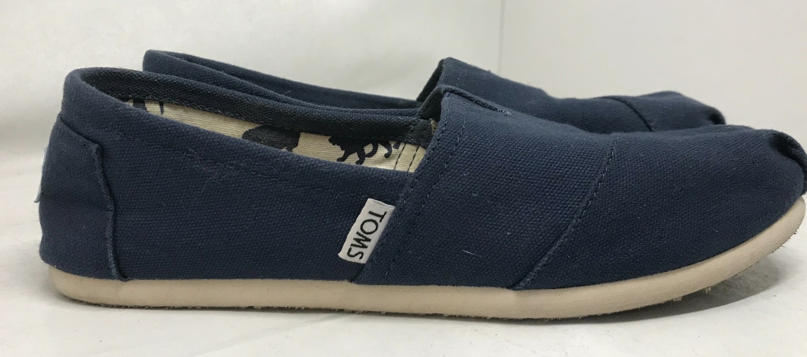 Women's Toms Slip-on Flat Shoes 760315 Blue Size