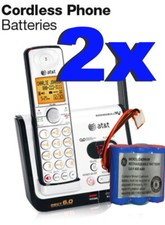 2X GE TL26155 Replacement Cordless Phone Battery, Nicad 3.6V 400mAh Genuine 2x