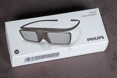 2x Original Philips PTA519 - Active 3D Brillen NEU/OVP