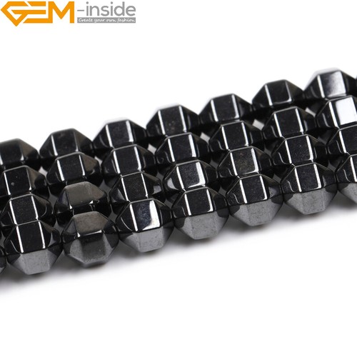 Tapered Cylinder A Grade Black Magnetite Healing Beads Jewelry Strand 15" Stone - Picture 35 of 45