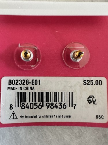 Vintage Betsey Johnson Frog Stud Earrings - Picture 4 of 4