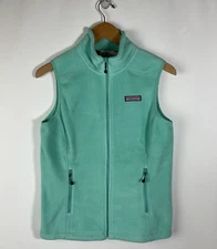 Vineyard Vines Vest Green Women’s Size XS Fleece Full Zip Vest