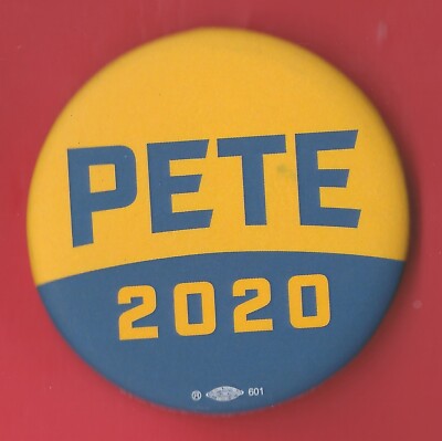 2020 Pete Buttigieg 2-1/4'' / OFFICIAL ''PETE 2020'' Campaign Button(OP9)