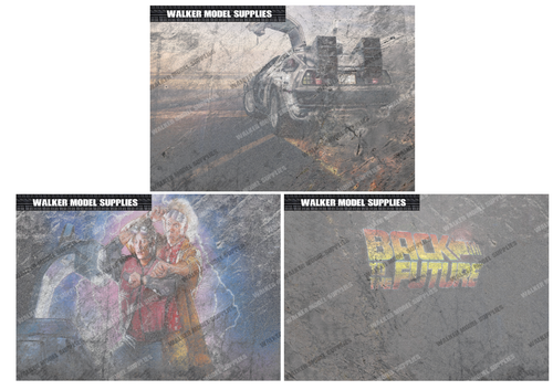 1:18 - 1:24 (1 or 3 x A4) Back To The Future concrete wall .Vinyl sheets.(129) - Picture 4 of 8