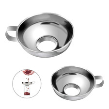 Imbuto per Marmellata 2 Pezzi Imbuti in Acciaio Inox Utensili Da Cucina Imbuto p
