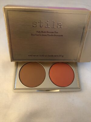 stila Putty Blush Bronzer Duo Shades Bronzed & Gladiola 6.35g NIB