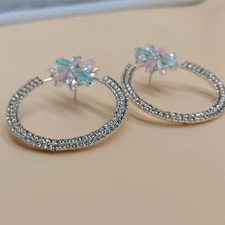 Aurora Flora Diamond Hoops