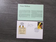 Peter Shilton England Football Goalkeeper Hand Signed 1991 FDC First Day Cover