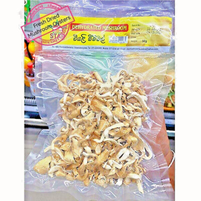 Dried Mushrooms Oyster Slices Oz Dehydrated 100% Organic Wild Mushroom Food