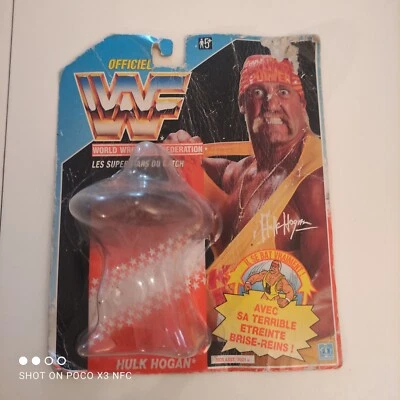WWF Hasbro Official WWE 1991 Hulk Hogan Blue Card WORLD WRESTLING FEDERATIOn - Photo 1/4