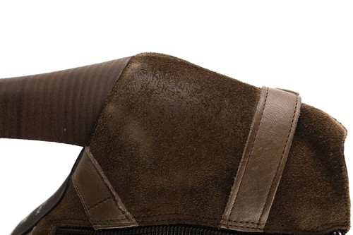 Jonak Bottes Femme EU36 UK3.5 En Daim Marron À Zip À Bout Amande Avec Talon - Imagen 16 de 16