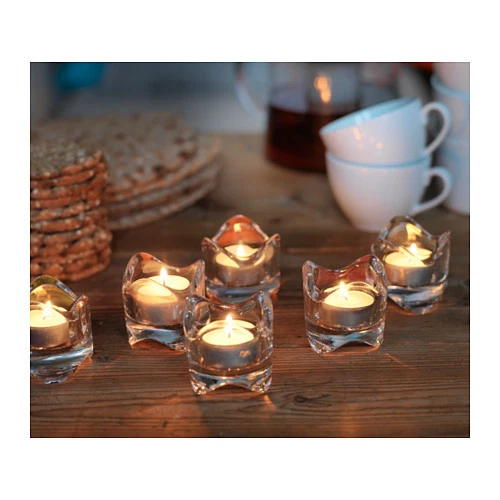 Ikea glass tea light holders sales
