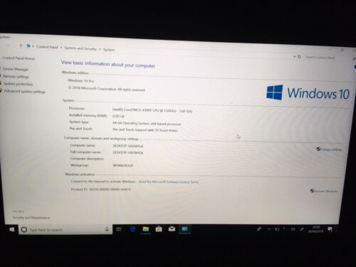 Dell venue pro 11 7139 2in1 11" touchscreen FHD. i5 8GB 256GB SSD W10 Pro - Picture 2 of 8