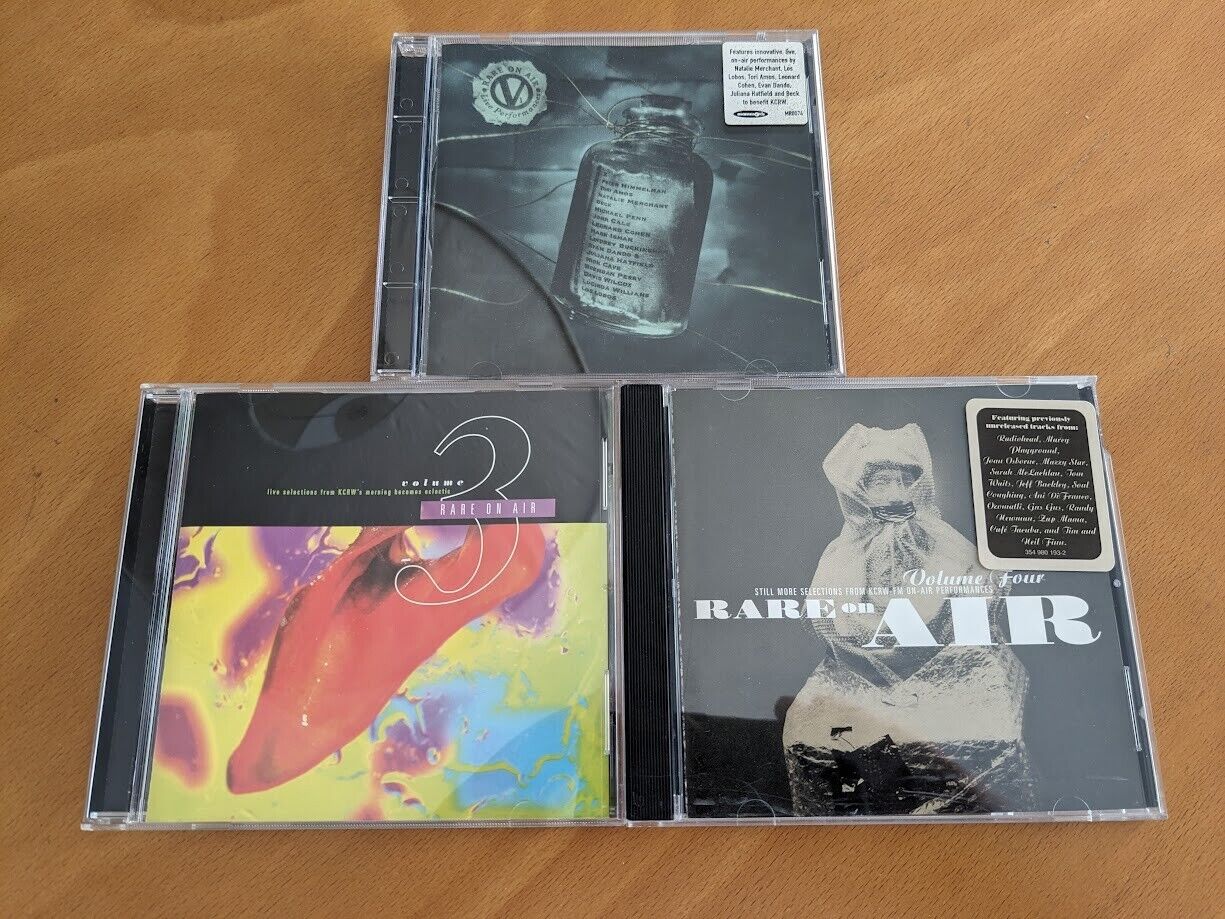 KCRW Rare on Air  3 CD Lot Vol 1 3 4 Radiohead Jeff Buckley Tom Waits