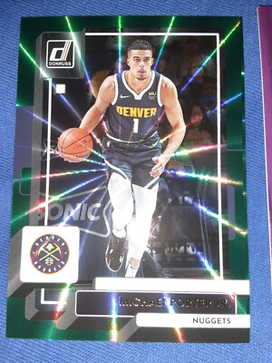 Michael Porter Jr. 2022-23 Donruss Holo Green Laser #91  Denver Nuggets FOIL MVP