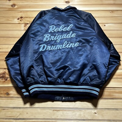 Vintage 90s Boone County Rebel Brigade Drumline Satin Jacket Vintage 90s Boone County Rebel Brigade Drumline Satin Jacket