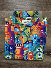 RSVLTS Scarefloor Grande Excelente Camisa Disney Pixar Monsters Inc Botón Para Hombre