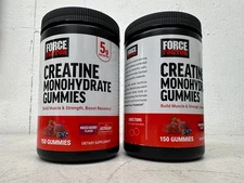 Force Factor Creatine Monohydrate Gummies TWO CARTON BUNDLE - EXP 03/2027