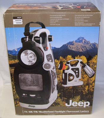 Jeep JXLTV Portable TV, AM/FM Weatherband Radio, Torch, Lantern & Siren NEW