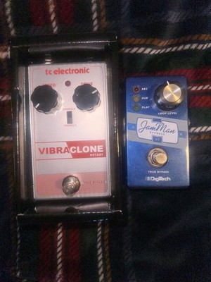 guitar pedal combo lot (vibraclone rotary + JamMan express XT)