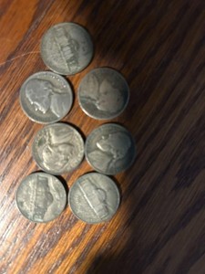 Jefferson Silver WW2 Nickels Philadelphia Mint