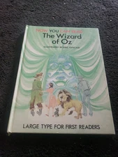Vtg Now You Can Read The Wizard of Oz Large Type for 1st Readers Hardback Brimax