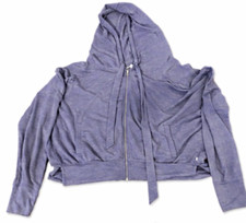 Women  s M Victoria Secret Full Zip Hooded Hoodie purple Long Sleeve 42