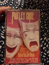 MOTLEY CRUE  THEATRE OF PAIN - Cassette Tape 1985 Elektra