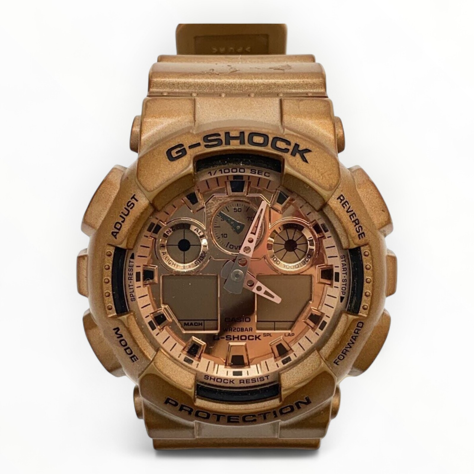 CASIO Ana-Digi Quartz Watch Pink Authentic Men H:2.17” W:2.01” 1902