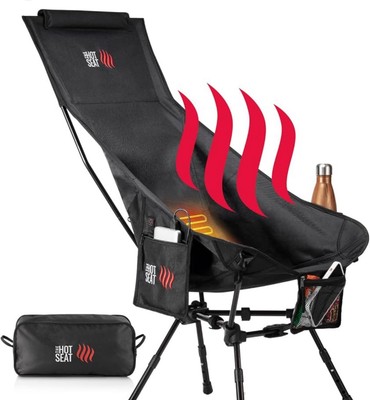 The Hot Seat Original Lightweight Folding Bench Chair Heats Up to 115°F