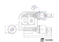 Axialgelenk Spurstange Vorne Links Rechts Febi Bilstein 182408