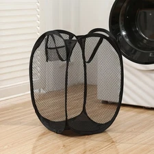 Pop-Up Mesh Laundry Basket Collapsible Clothes Hamper for Dirty Laundry Storage