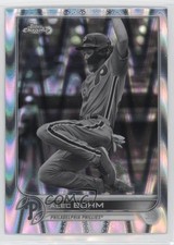 2022 Topps Chrome Sonic Black & White RayWave Refractor Alec Bohm #89 ut4